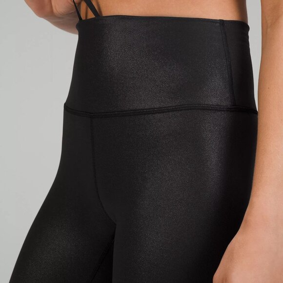 Lululemon Wunder Train High-Rise Crop 23" Foil Size 6 - Picture 1 of 12